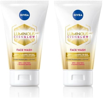 NIVEA Luminous Even Glow Face Wash 100ml (Pack of 2)